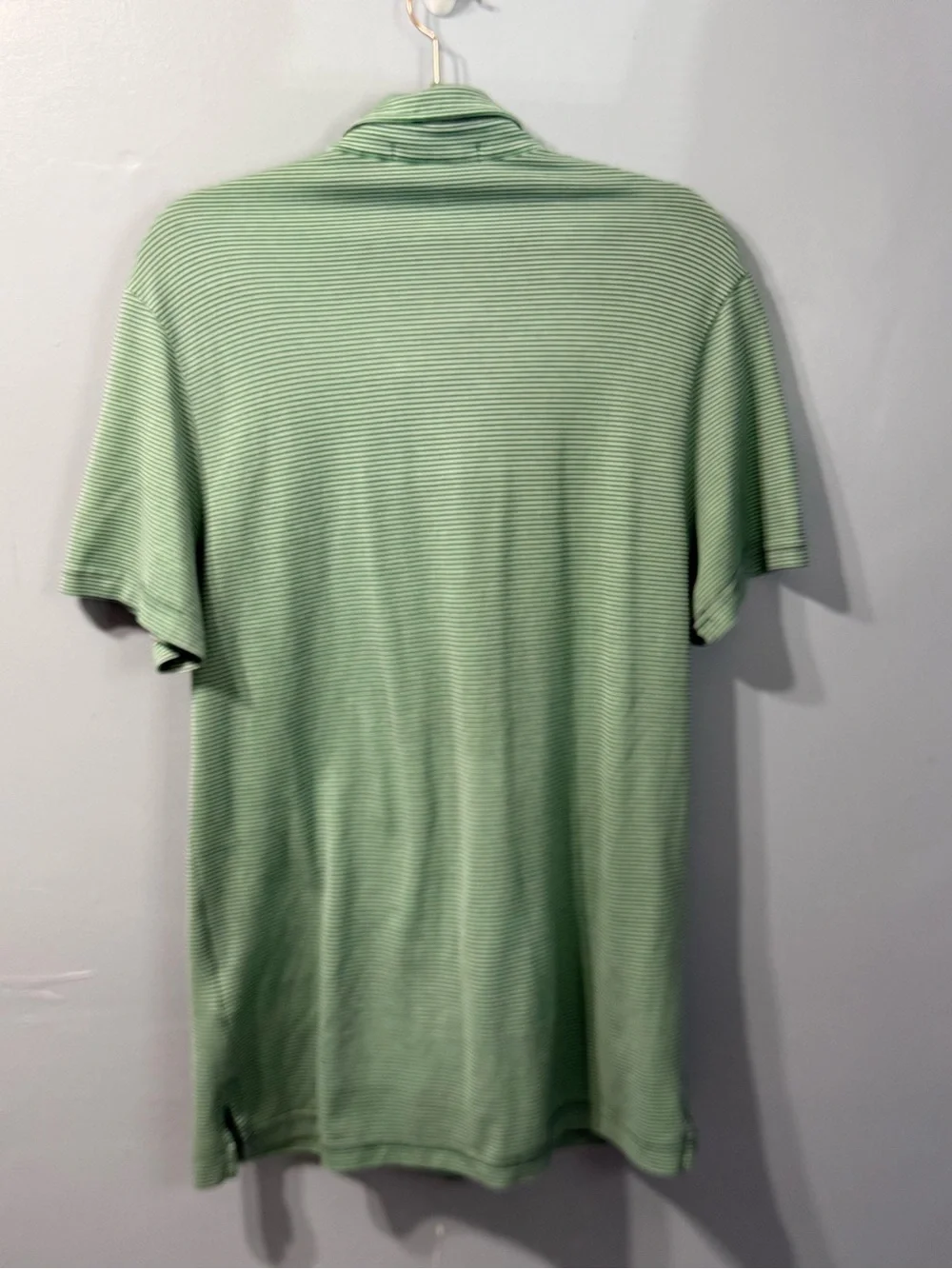 Ralph Lauren Green Striped Pro Fit Men’s Golf Polo Men’s Shirt Size Medium